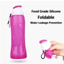 Sport 17Oz Food Outdoor Bottle Grade Silicone Mug Travel Collapsible Portable Kettle Foldable Water Bottles Custom Gift Cup