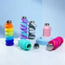 Sports Water Bott Silicone Foldable Beverage Cup Outdoor Travel Climbing Bicyc Bott Camouflage Foldab Kett