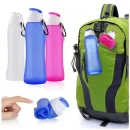 Sport 17Oz Food Outdoor Bottle Grade Silicone Mug Travel Collapsible Portable Kettle Foldable Water Bottles Custom Gift Cup