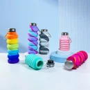 Fitness sports water bottle silicone foldable beverage cup outdoor travel climbing bicycle bottle camouflage folding water bottle