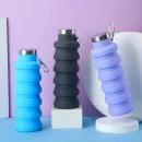 Silicone Sports Kettle Telescopic Water Bottle Foldable Water Cup Large Capacity Outdoor Portable