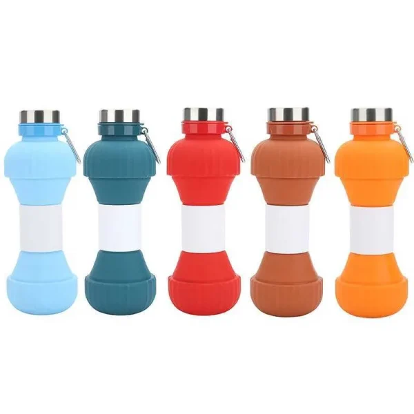 Outdoor sports kettle summer kettle large capacity silicone kettle foldable outdoor water cup portable water cup
