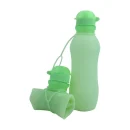 NEW 2024 500ML Creative Foldable Silicone Water Cup Outdoor Travel Bottle Eco-friendly Healthy Material Multiple Colors Water Bottles