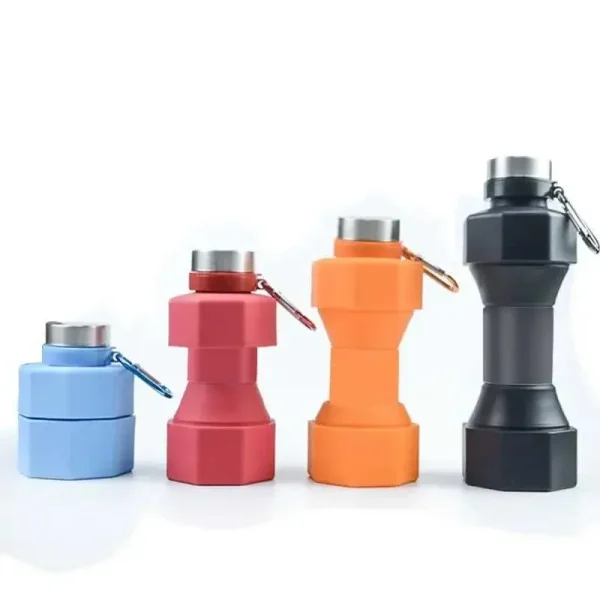 650ml silicone folding water cup used for camping trips hiking trips foldable cup with lid used for mens womens outdoor drinking tea cups