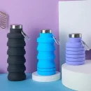 Silicone Sports Kettle Telescopic Water Bottle Foldable Water Cup Large Capacity Outdoor Portable